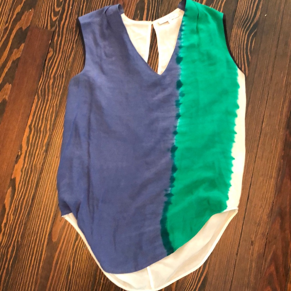 Sandro watercolor silk top